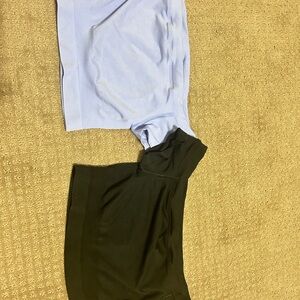 Alphalete Black and Light Blue Tank Tops